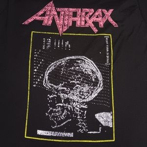 Anthrax Sound Of White Noise Skull Shirt Thrash Metal Tee